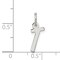 Sterling Silver Small Initial Letter T Charm Pendant Jewerly 19mm x 8mm